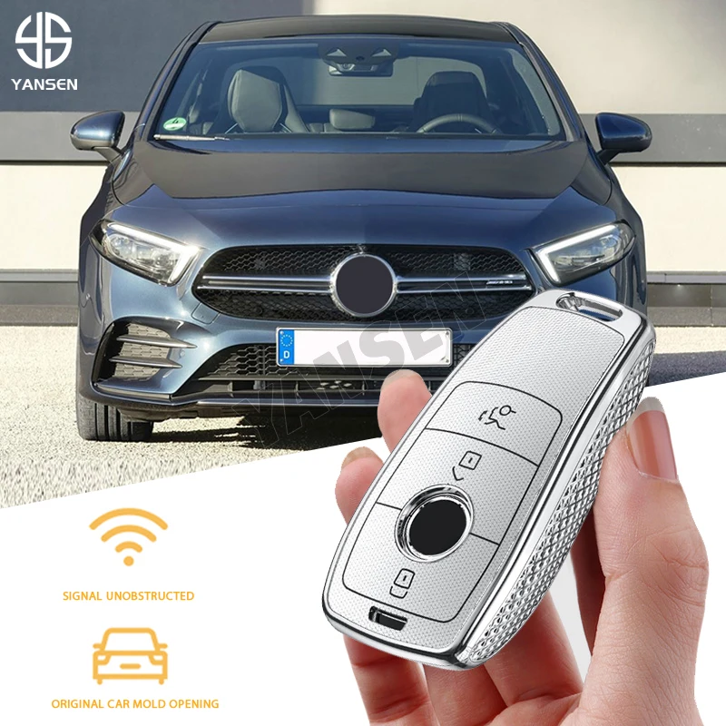 Для Mercedes Benz E C Class E43 E300 E400 W213 A205 A238 C205 C257 W204 W212 GLC CLA GLA смарт-брелок с дистанционным