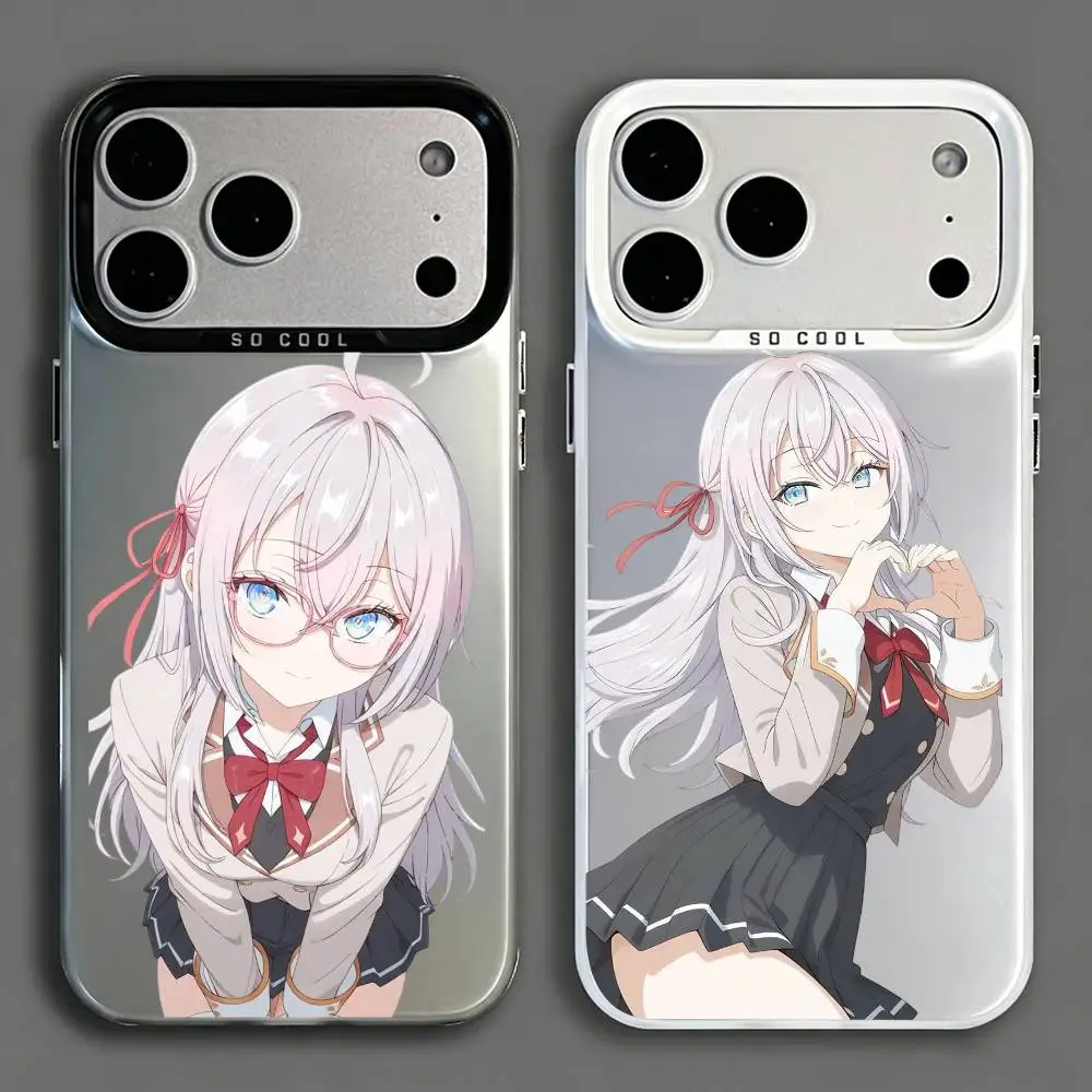 Фото Чехол Roshidere Alya для iPhone 17, 16, 15, 14, 13, 12, 11, Mini, Pro, E, MAX, матовый, белый, цвета конфет. №1