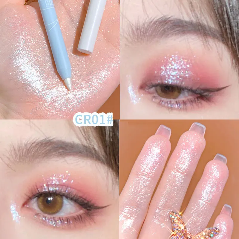 

Korean Eyes Pencil Shiny Glitter Eyeshadow Pen Eyeliner Pearlescent Matte Highlight eyelash Pen Brighten Lying Silkworm Makeup