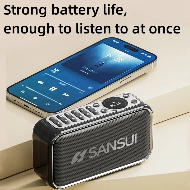 Портативная стерео Колонка SANSUI F35 с басами винтажные Bluetooth колонки мини-колонки