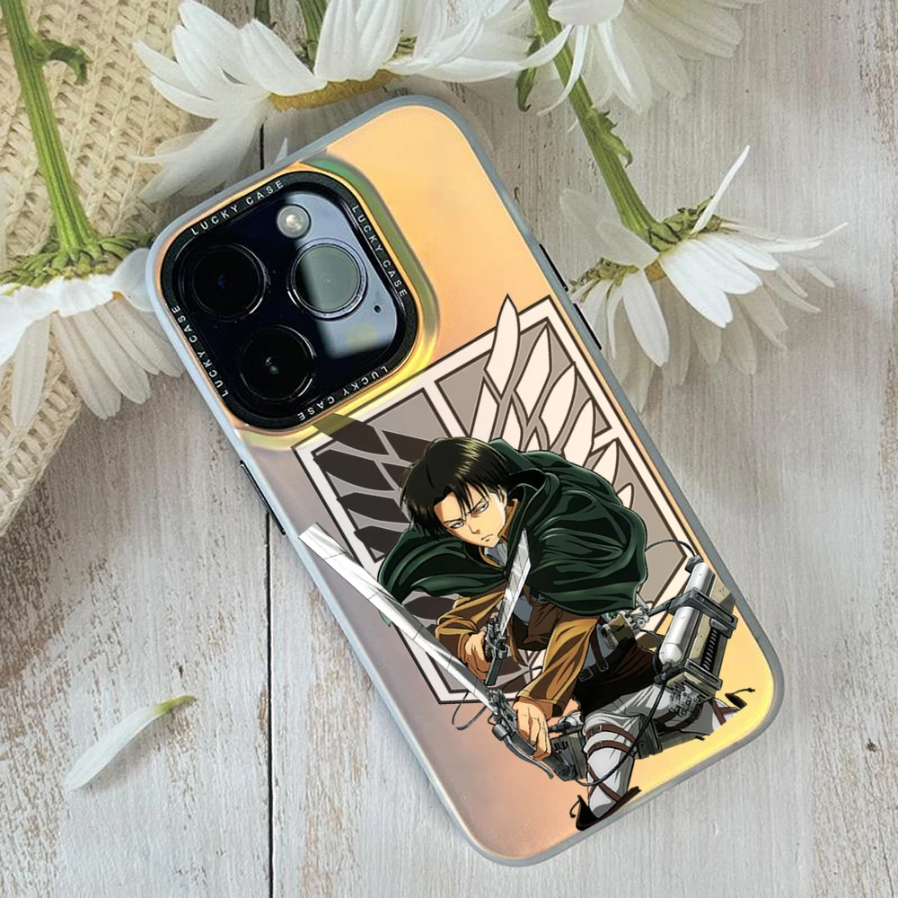 Чехол A-Attack On Anime T-Titan для Huawei MATE 60 70 PRO NOVA PURA ULTRA Honor 90 80 SE GT 200 IMD Chameleon Laser Phone Case