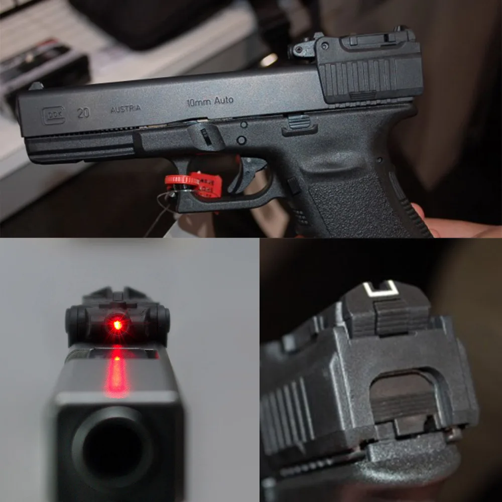 

Airsoft KWA KSC Tactical Red Laser Sight for Glock 17 19 22 23 25 26 27 28 31 32 33 34 35 37 38 Pistol Rear Sight
