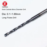 0 11 69mm micro drill solid carbide long flutes bit diameter cnc hole machining tool precision drilling for stainle superalloy