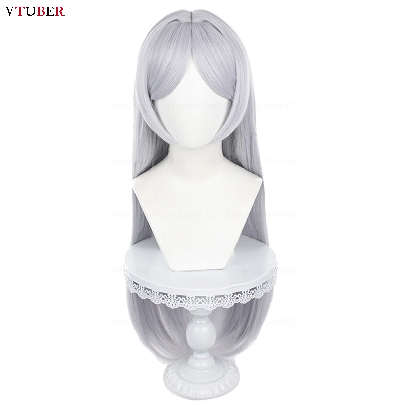 Новинка! Парик для косплея Frieren высококачественные длинные серебристые и белые