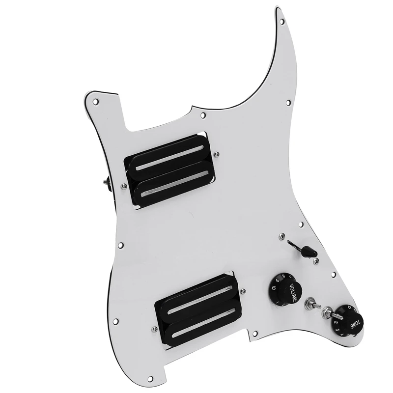 

Double Coil Electric Guitar Pickguard Pickup Loaded Prewired Scratch Plate 3-Segment Switch Suitable For ST Guitar