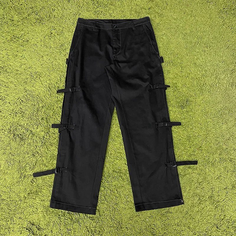 High Street Vintage Casual Cargo Pants Sweatpants Trousers Tracksuits Versatile Pant Streetwear Techwear Men's Clothing Clothes