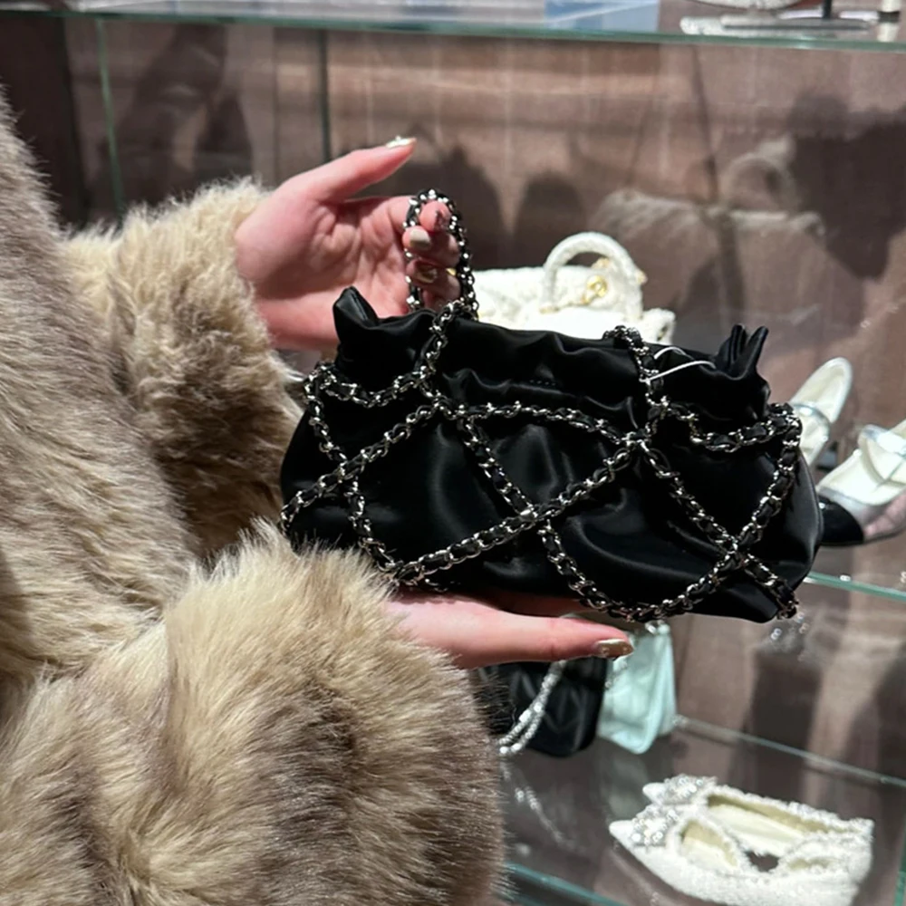 Fashion Lingge Woven Shoulder Bag Designer Bucket Bags for Women Luxury Drawstring Bag Purses and Handbags 2023 Evening Bags New