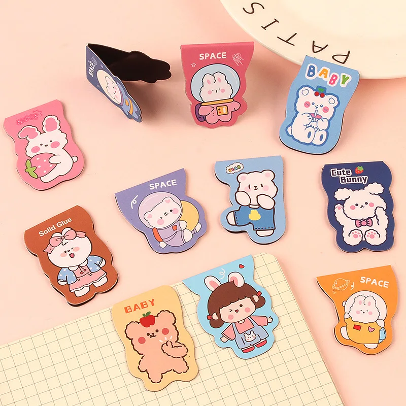 

Korean Cartoon Magnetic Bookmark Creative Stationery Magnet Book Holder Clip Office Student Supplies Cute Journal Kawaii Decor