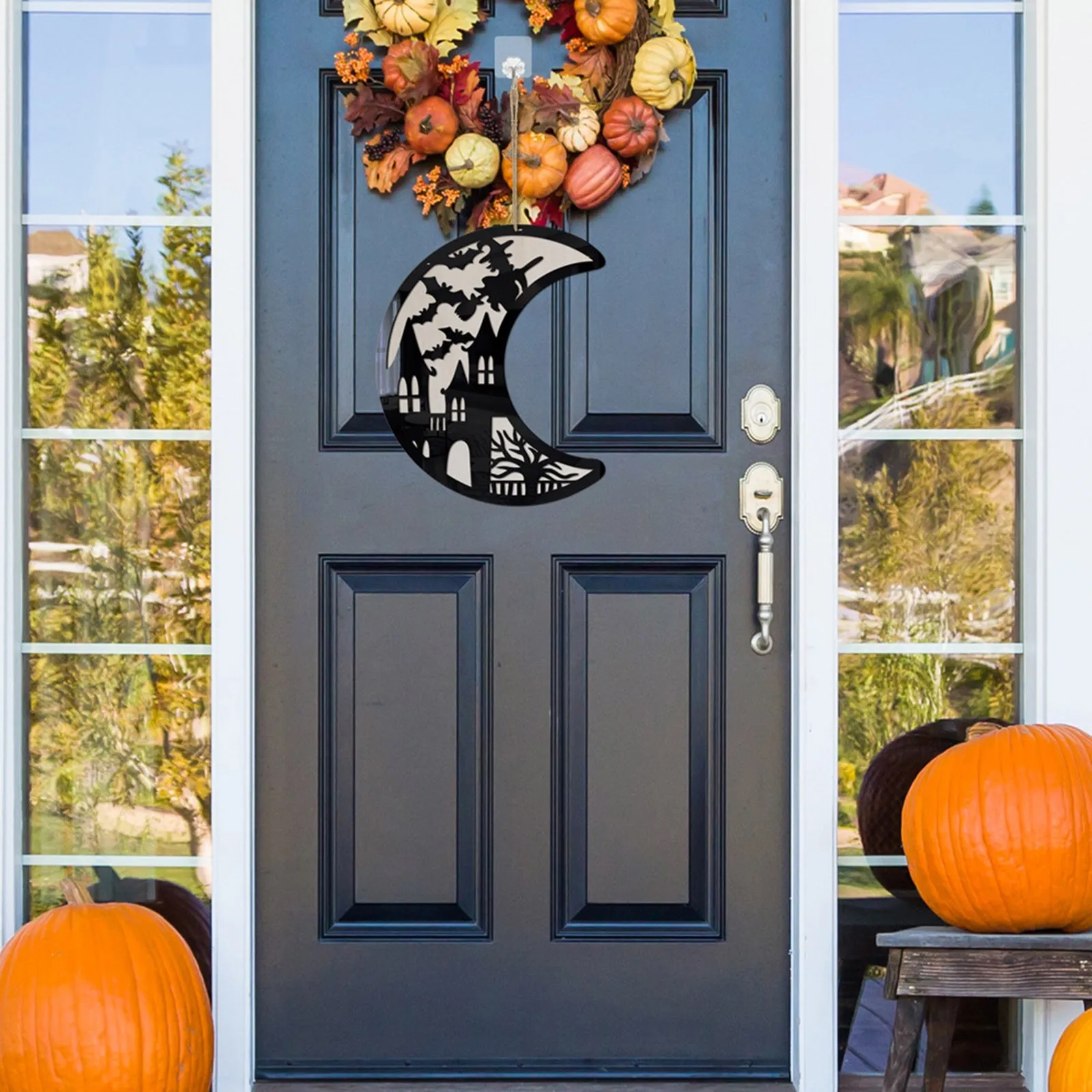 

Гномы на не Рождество, дверь на Хэллоуин, подвесные украшения, деревянная дверь на Хэллоуин, подвесная для вечеринки на Хэллоуин