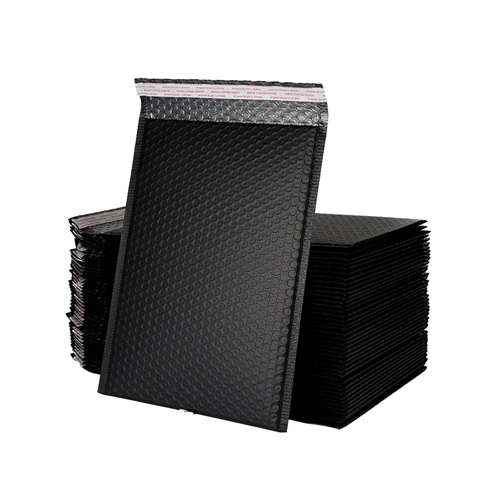 

Black Bubble Bag 25pcs, Shockproof Black Bubble Mailers Poly Packaging Bag Self Seal Shipping Bags Padded Envelopes- 15x20x03cm