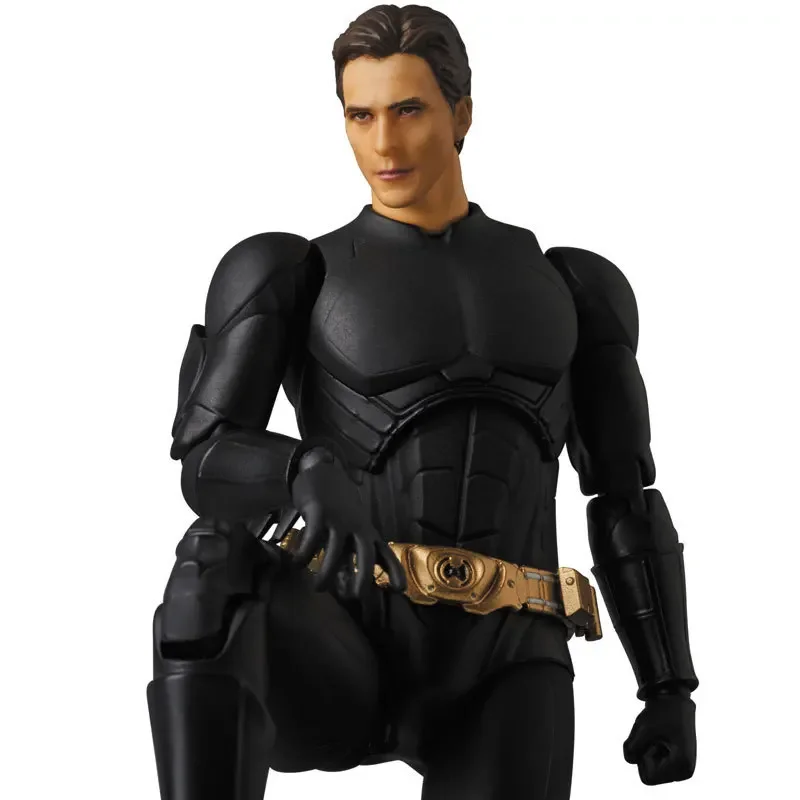 Фото MAFEX 056 049 BATMAN Лига Справедливости Бэтмен Фигурка 16 см Модель Кукла Игрушки Модель Гаражный Комплект №3