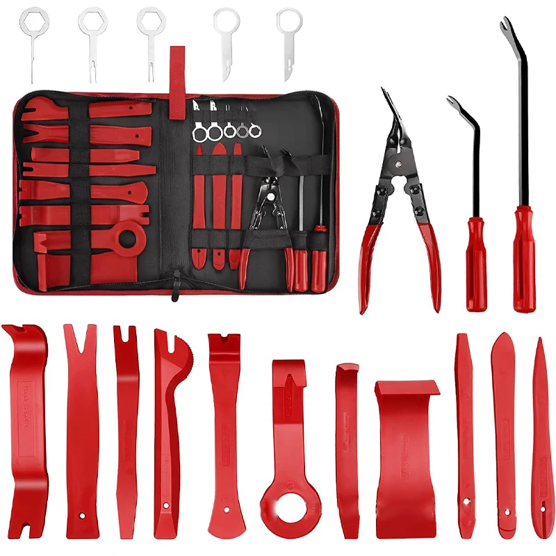 

19pcs Hand Tool Set Pry Disassembly Tool Interior Door Clip Panel Trim Dashboard Removal Tool Kit Auto Car Opening Repair Tool