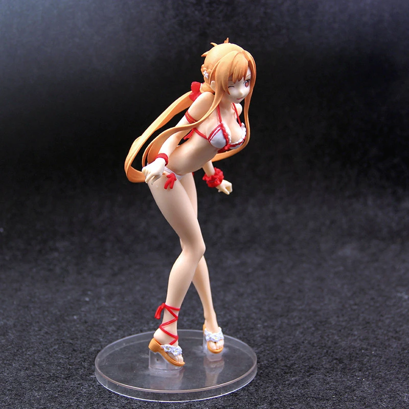 Аниме украшения 21 см купальник Yuuki меч асуны Art Online Asuna Mizugi Ver. Масштаб 1/7 ПВХ