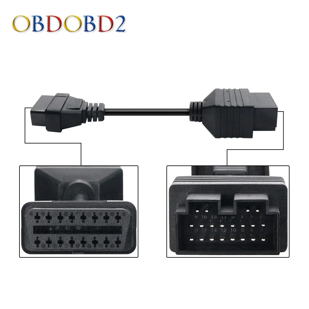 Диагностический кабель OBD2 для KIA разъем диагностики автомобиля 20-16 контактов |
