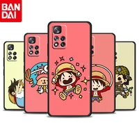 anime cartoon one piece luffy for xiaomi redmi 10 9 9c 9a 8 8a 7 7a 6 6a 5a 4x 5g prime pro plus silicone soft black phone case