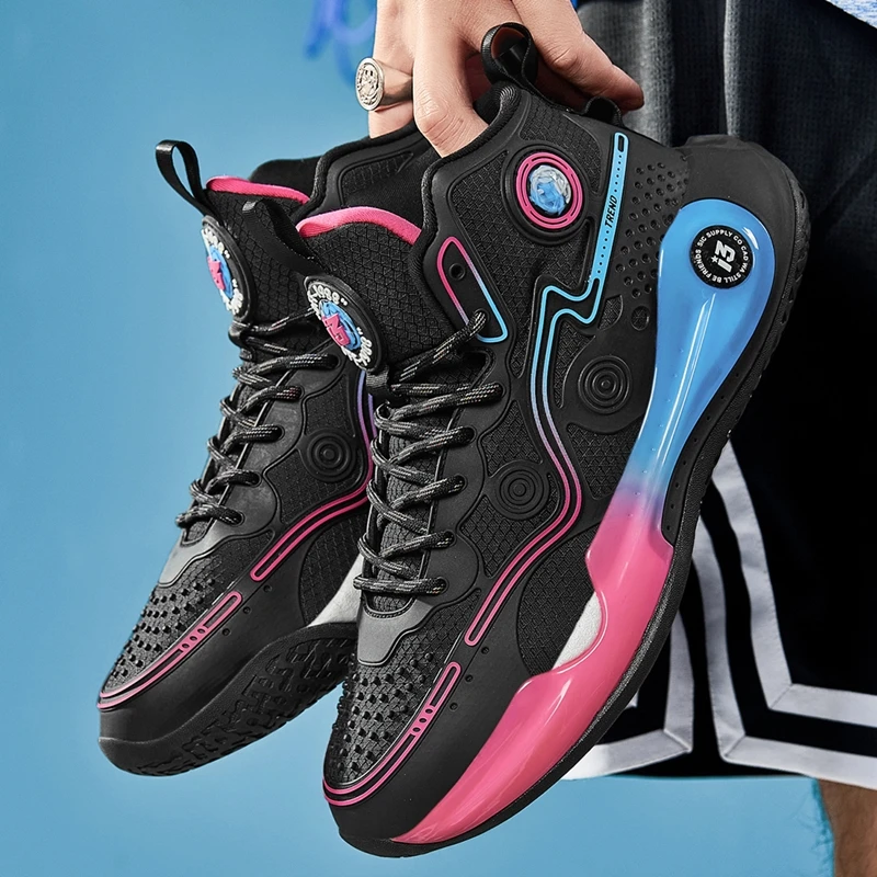 High-quality Men Basketball Shoes for Men Brand Designer Basket Boots Male Chunky Sneakers Outdoor Training Shoes Male Footwear