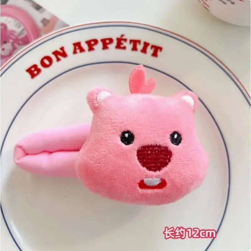 Симпатичная заколка для волос серии Little Beaver розовая BB женщин челка боковая