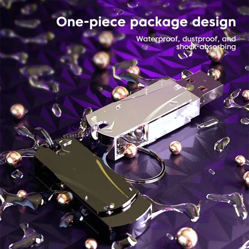 Фото Xiaomi 16 ТБ USB-накопитель Сверхбольшая емкость Водонепроницаемый USB 3.2 Высокоскоростная передача Металлический U-диск 8 ТБ 4 ГБ USB-накопитель №4