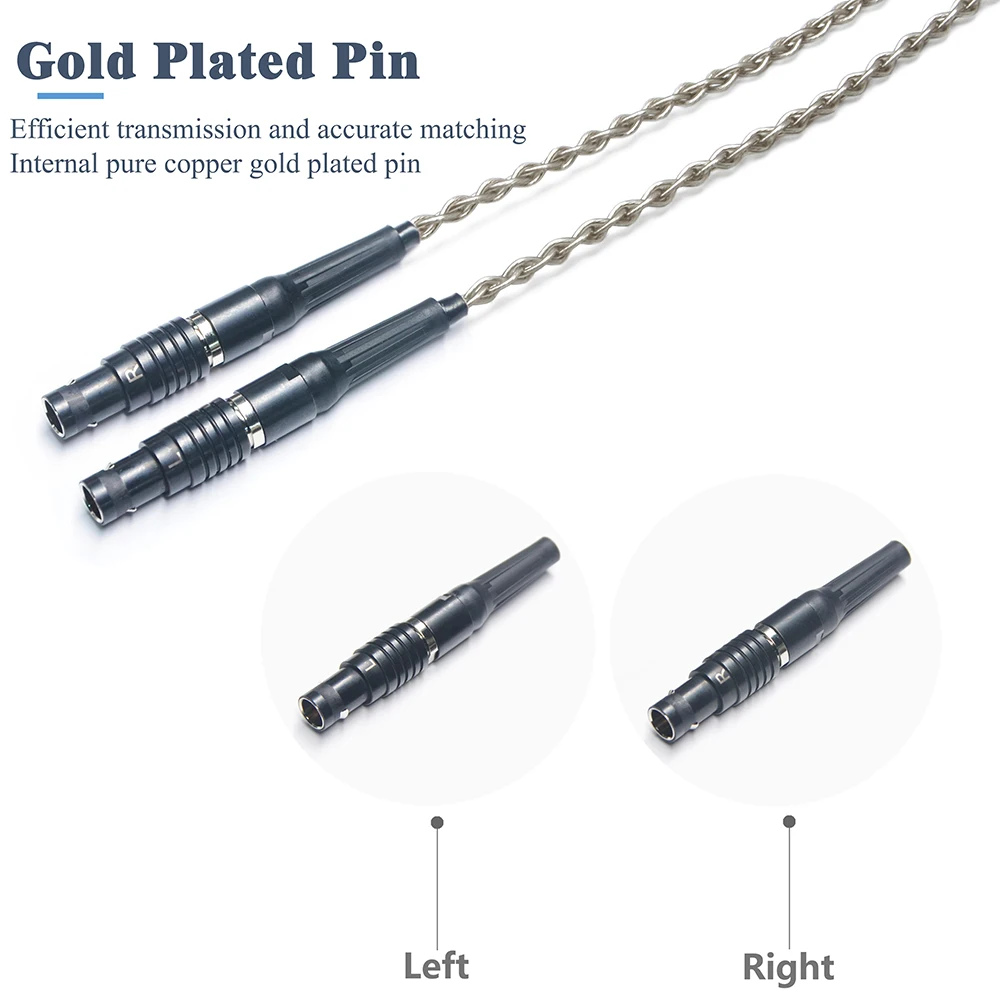 GUCraftsman 6N однокристальные серебряные запасные кабели для наушников фокусной