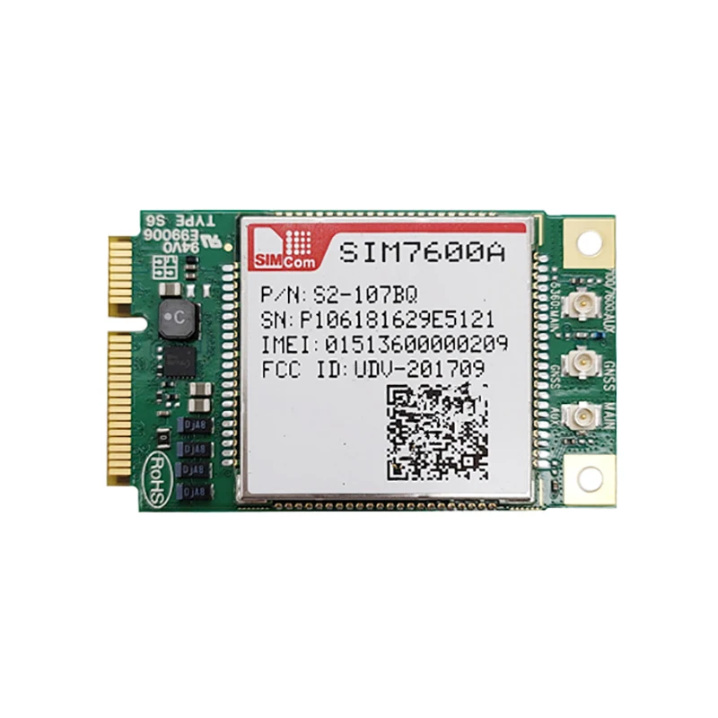 

SIMCOM SIM7600A MINI PCIE LTE Cat1 module LTE-FDD B2/B4/B12 WCDMA B2/B5 suitable for LTE UMTS GSM networks with global coverage