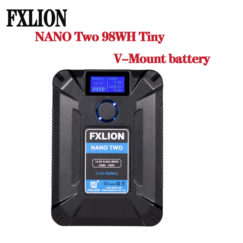

FXLION NANO One/Two/Three Mini V-Mount/V-Lock lithium battery Portable Type-C USB Micro pocket battery for cameras smartphones