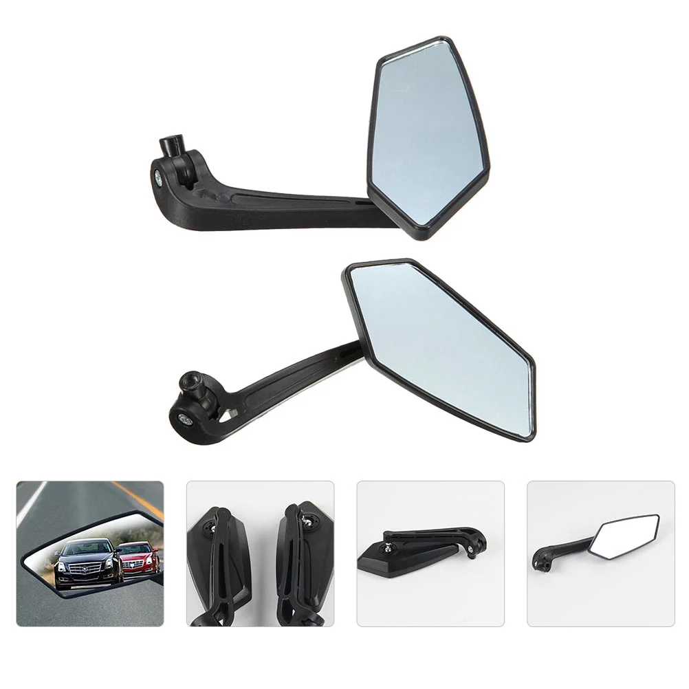 

2 Pcs Motorcycle Rearview Mirror Bike Mirror Handlebar Mount Universal Handle Bar End Mirrors Rear View Mirror