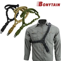 tactical single point gun sling shoulder strap rifle rope belt with metal buckle shot gun ar15 hunting accessories molle gear