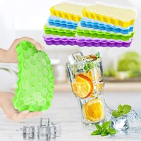 37 grids ice cream silicone mold honeycomb ice cube trays with removable lidsmultifunctional ice cube mold kitchen gadgets