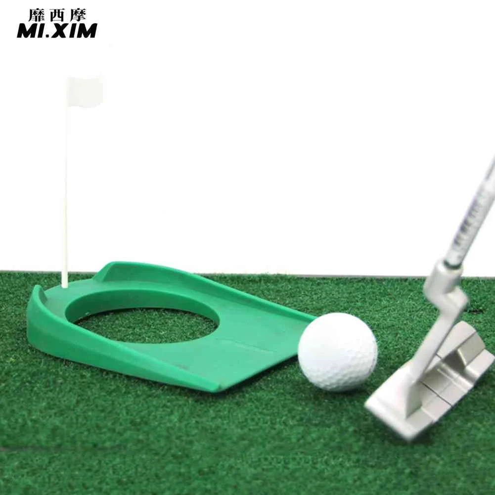 

Golf Regulation Cup Hole Putter Practice Trainer Aid Flag Plastic for Home Office Golf Training Practice Equipment