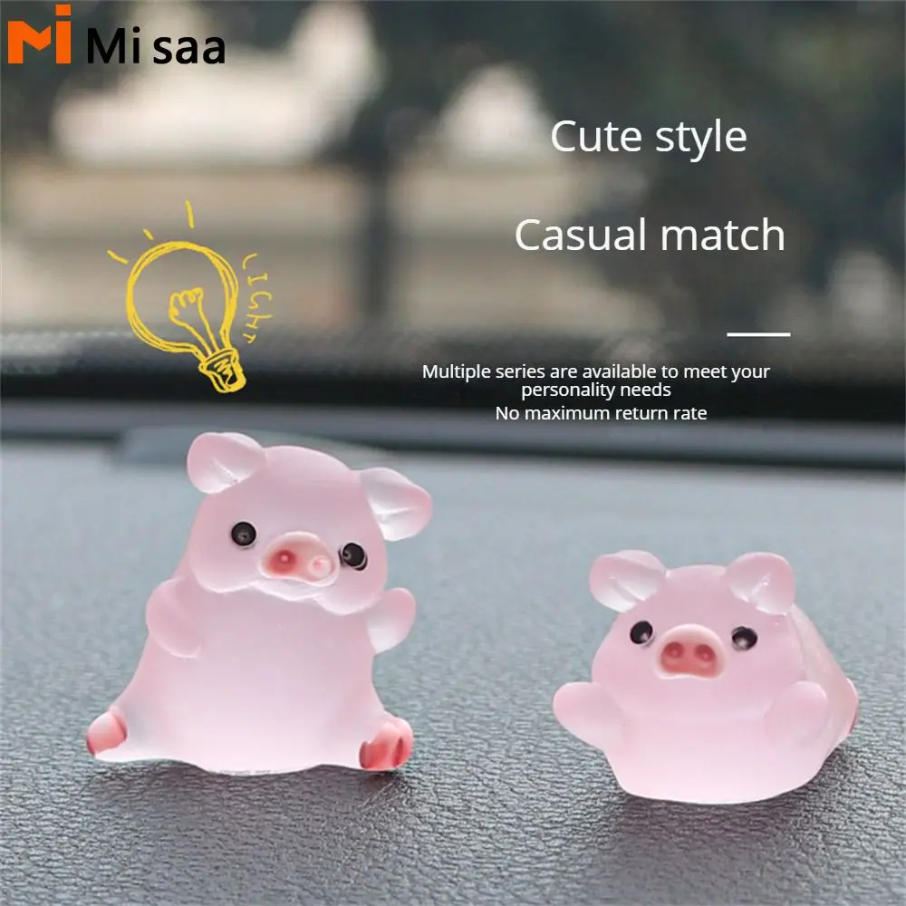 

Car Ornaments Electric Vehicle Decoration Center Console Car Rearview Mirror Decoration Piggy Doll Cartoon Piggy Doll Ornaments