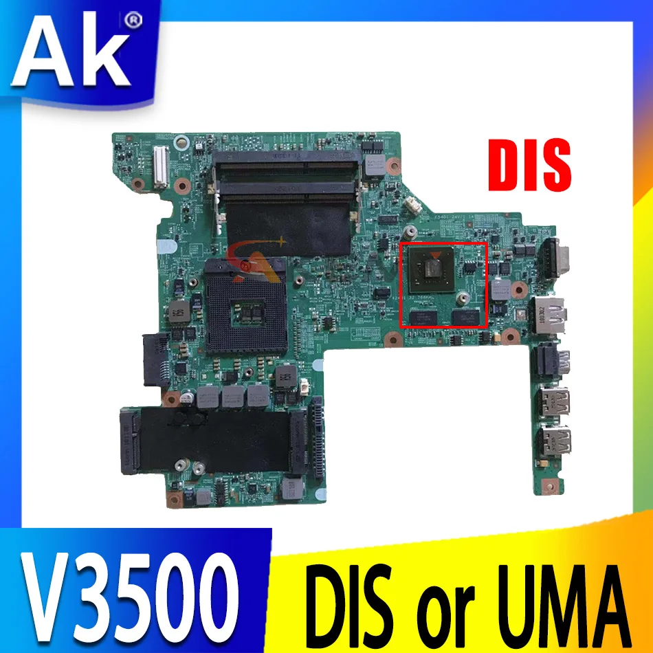 

CN-0PN6M9 CN-0W79X4 Mainboard For dell Vostro 3500 V3500 Laptop Motherboard With DIS or UMA HM57 DDR3 09289-1