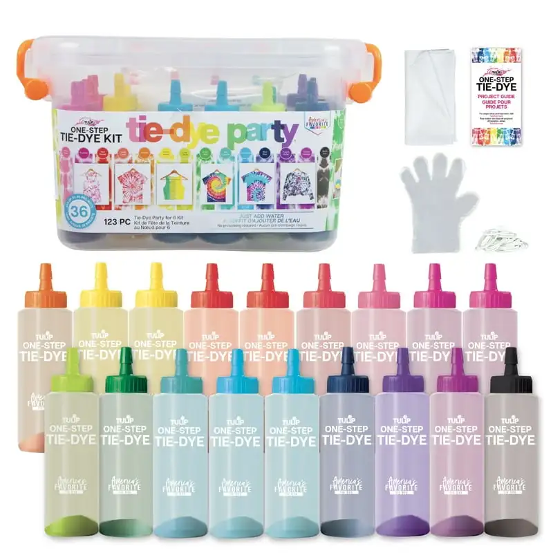 

Tie-Dye Big Box Party Kit, Rainbow Colors