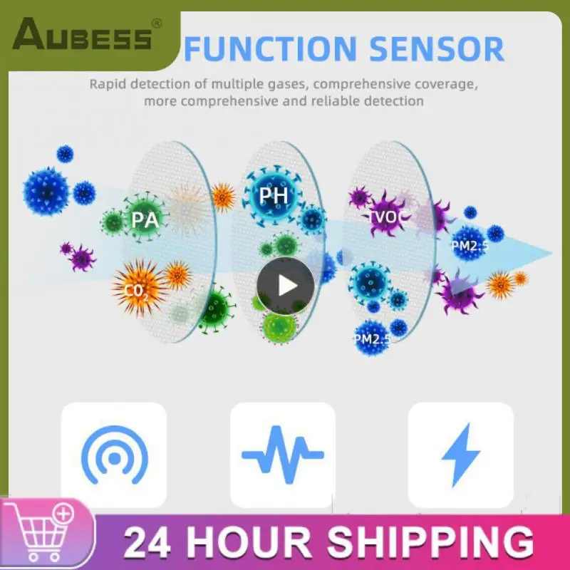 

2/3/5PCS Tuya Smart Air Housekeeper Smart Home Air Quality Monitor Box Automation Alarm Detector 6 In 1 Mini With Zigbee Gateway