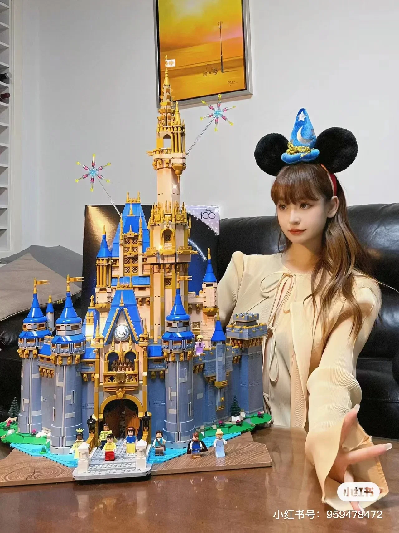 

2023 NEW 43222 The Princess Castle 100Th Anniversary City Street View Royal Clamshell Model Building Blocks Bricks Kids Toys