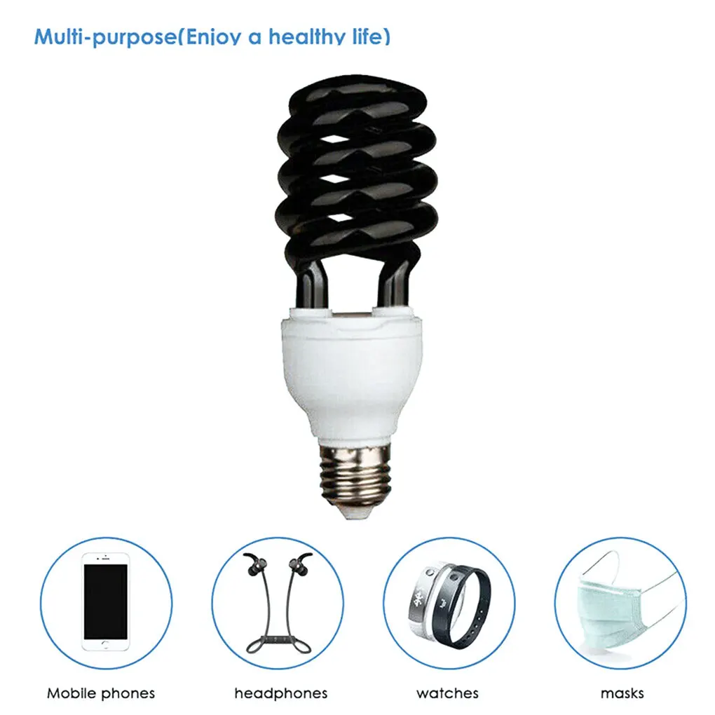 Спиральная лампа с УФ-лампочкой E27 220 В 20 Вт