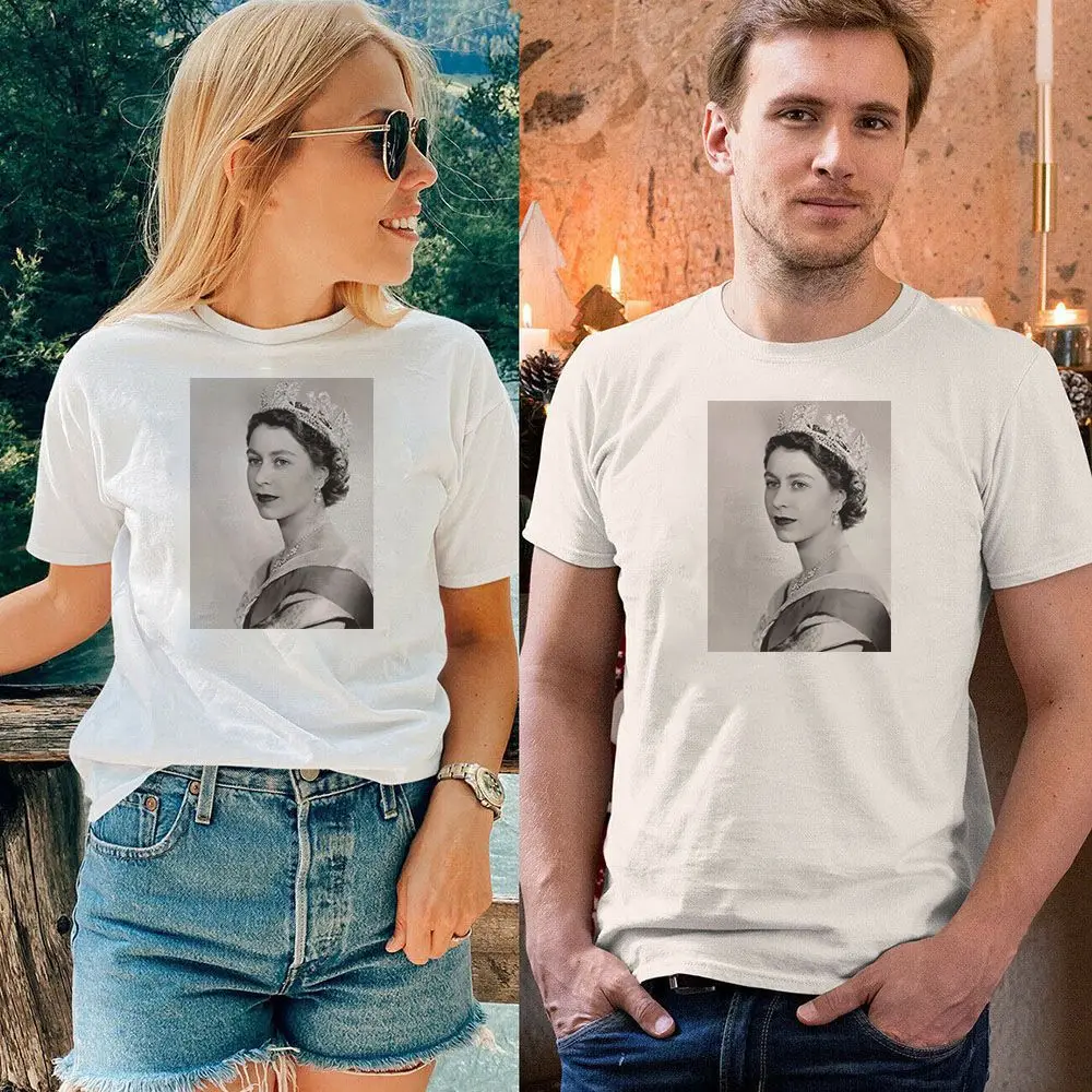 

Патриотическая футболка Элизабет II, королева платинус, Юбилейный сезон, в память 1926-2022, королева, футболка, одежда, ее величество