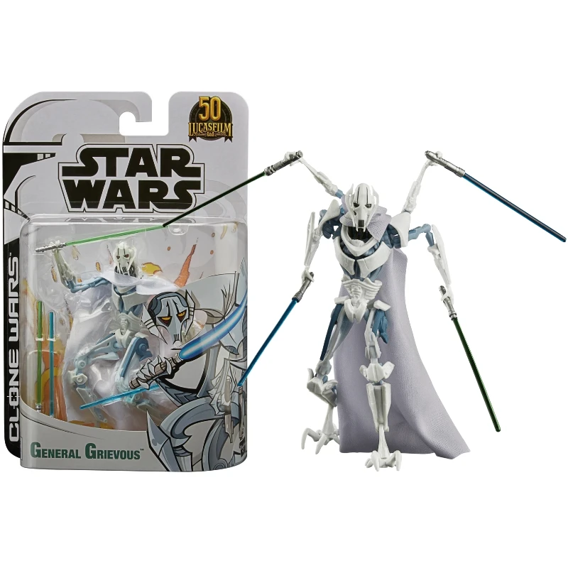 In Stock Star Wars General Grievous Clone Wars 6 Inches 15cm 1/12 Original Action Figure Model Toy Collection Hobby Gift
