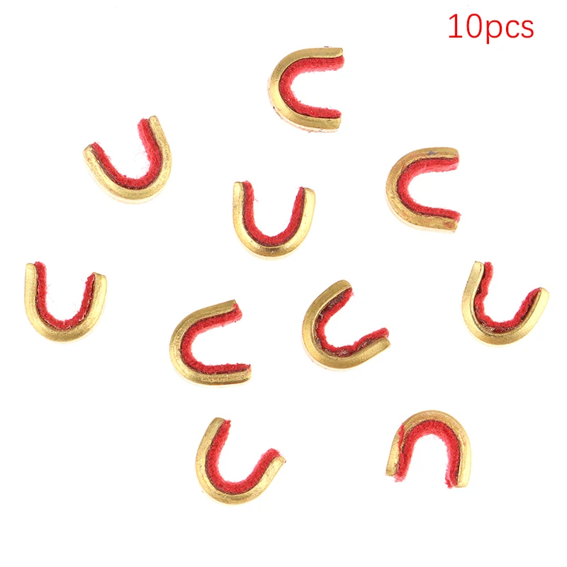 

10Pcs Archery Buckle Clips Copper Clips Hunting Arrows Points Bow String Position Nocking Clips Brass Nocking Buckle Clips