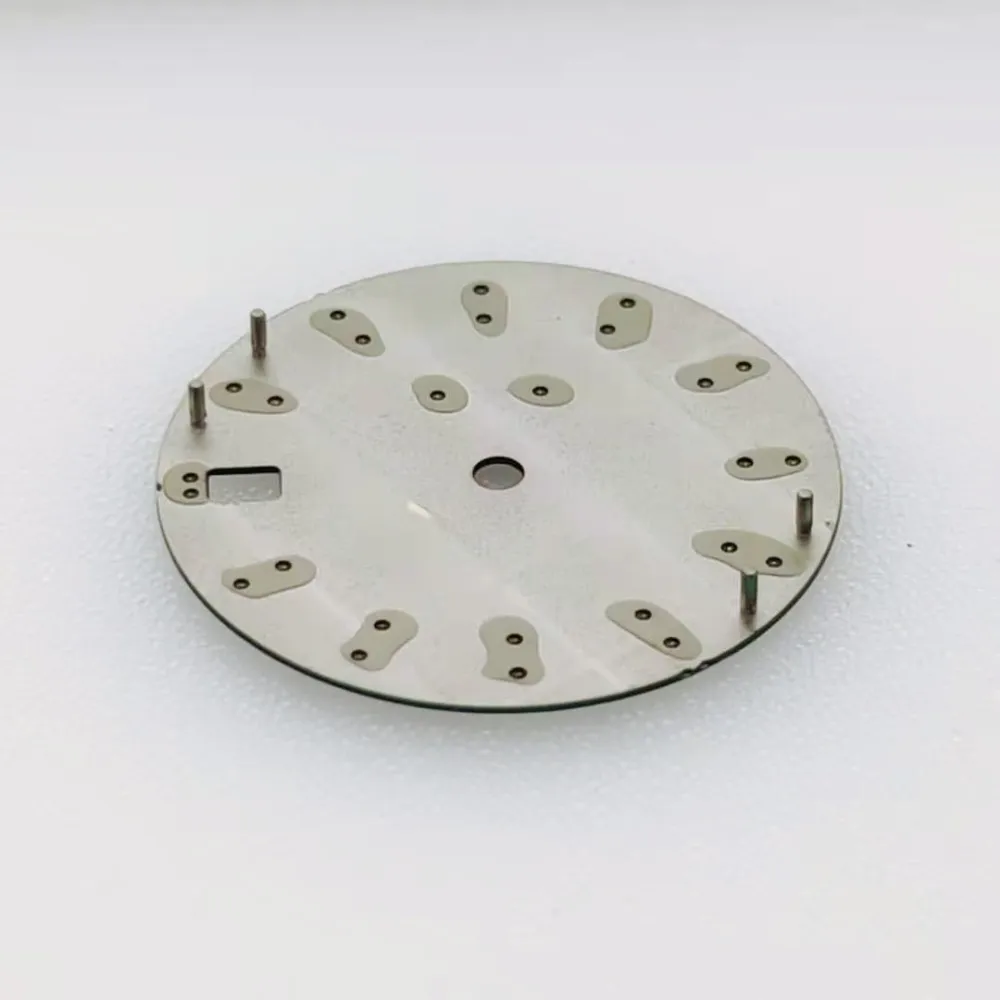 NH35 Dial Green Luminous Abalone Modified NH36 Movement Matte Pattern Literally Watch Accessories Size 28.5mm