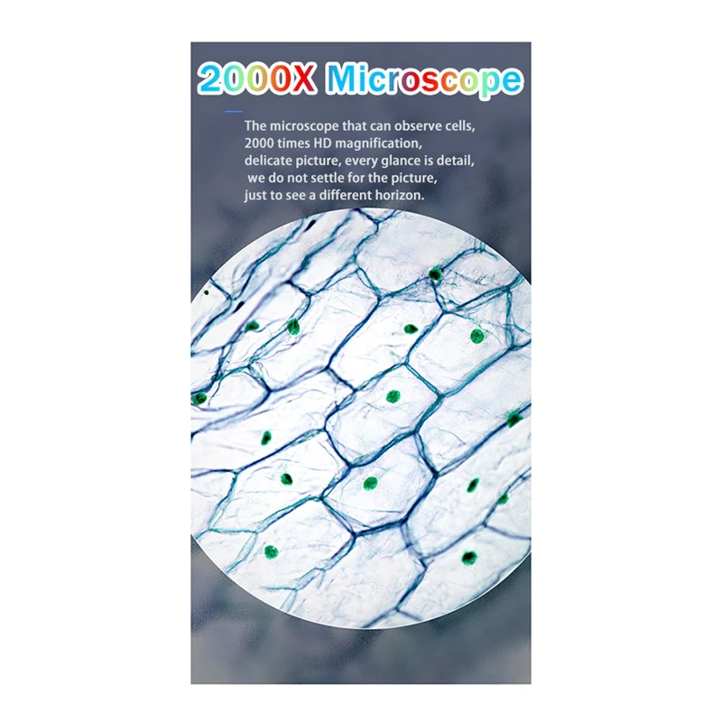 Цифровой микроскоп портативный USB-микроскоп с Wi-Fi увеличение 0-2000X цифровая и