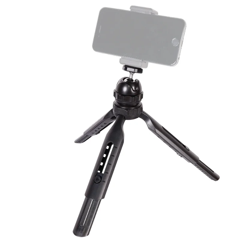 

Mini Retractable Tripod 2 Sections Mobile Phone Holder with 360 Degree Adjustable Ball Head For Smartphone Canon Sony SLR