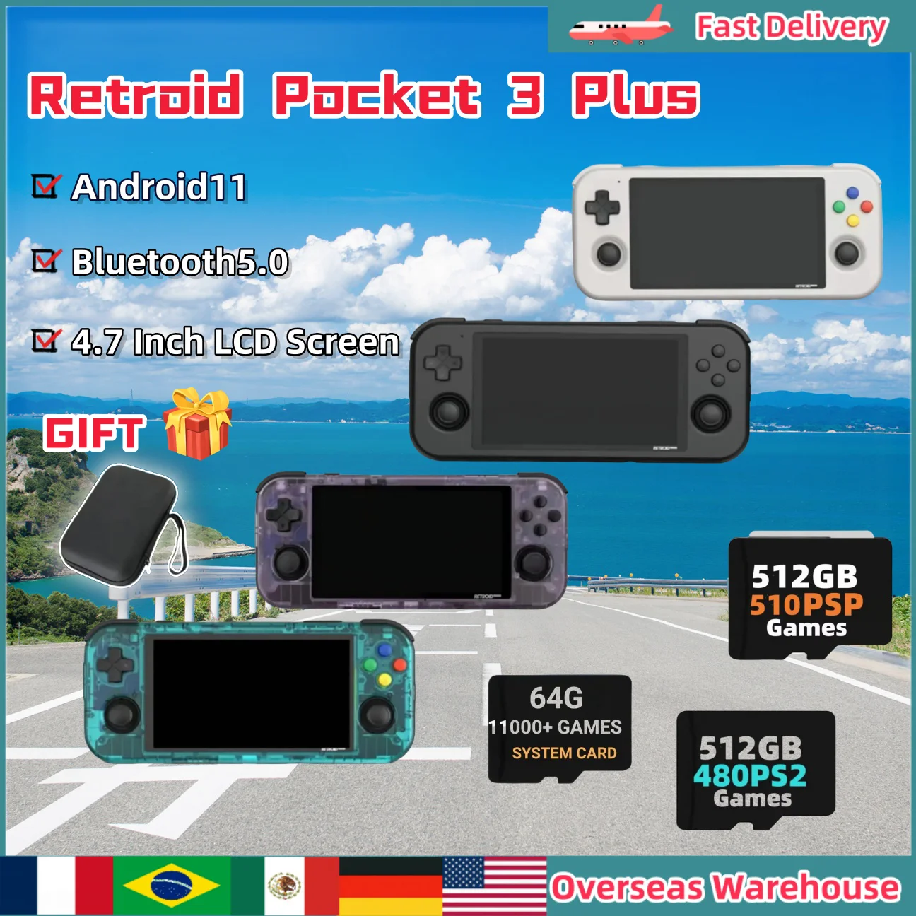 Портативная игровая консоль Retroid Pocket 3 Plus