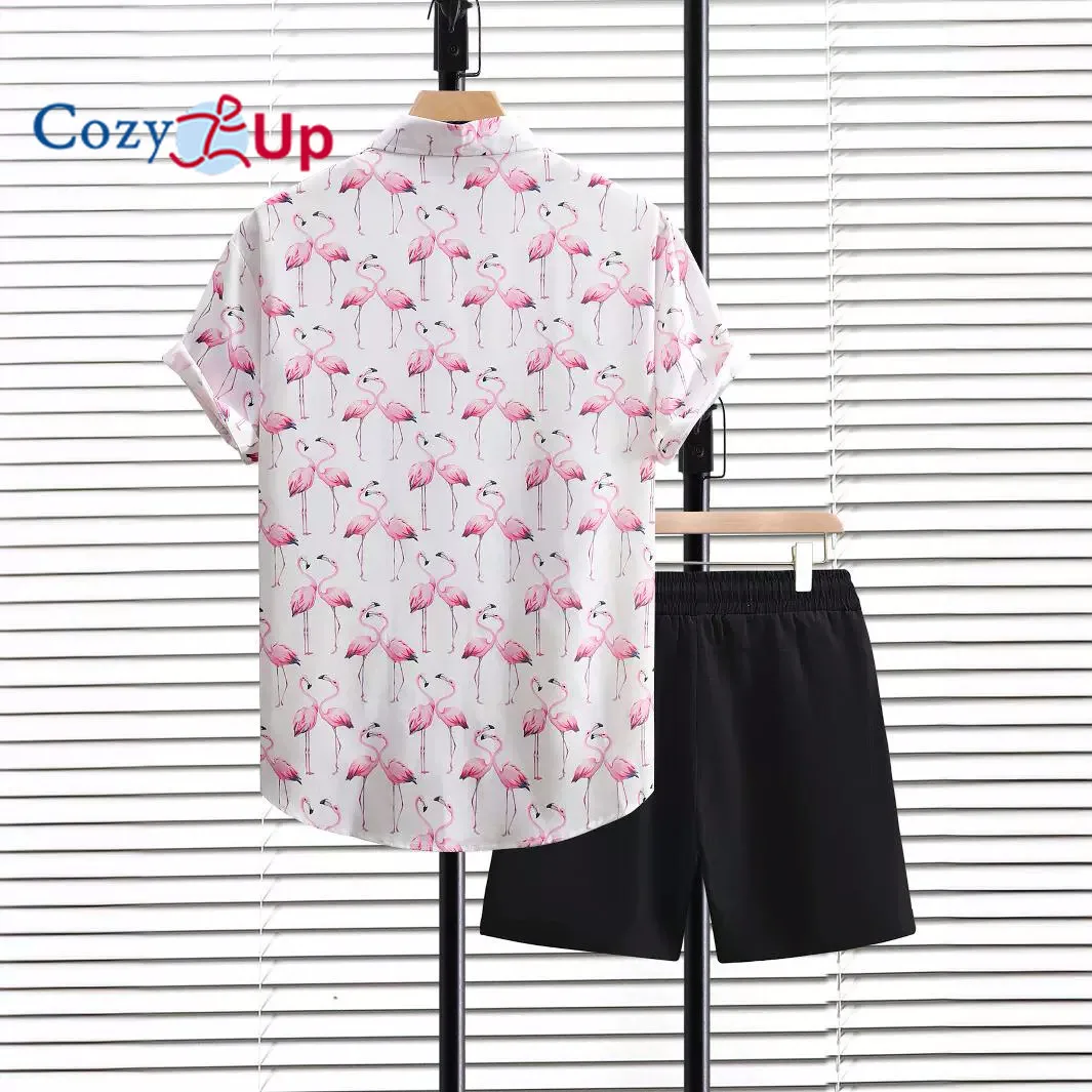 Летний комбинированный купальник-мужской комплект из двух предметов-пляжная