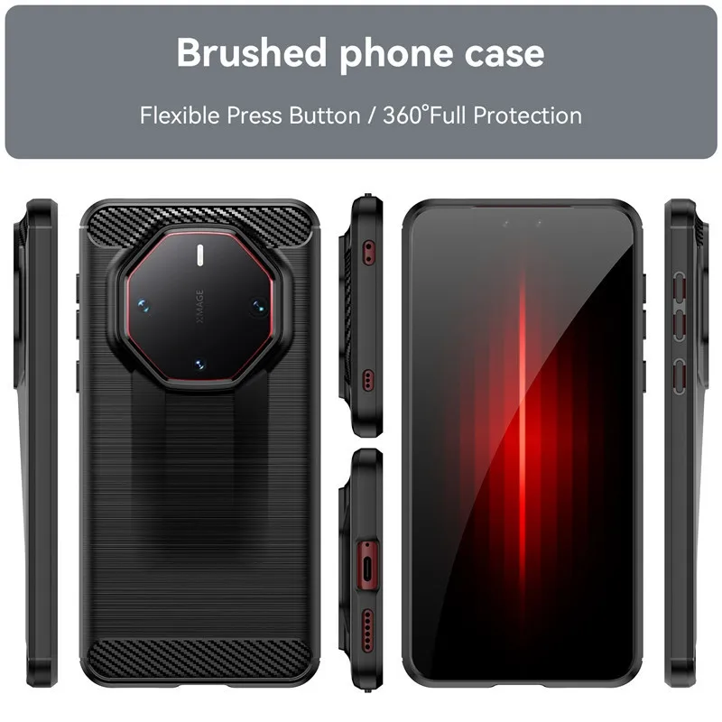 Чехол для Huawei Mate 60 RS Ultimate 5G Cover 6 82 дюймов противоударный мягкий силиконовый