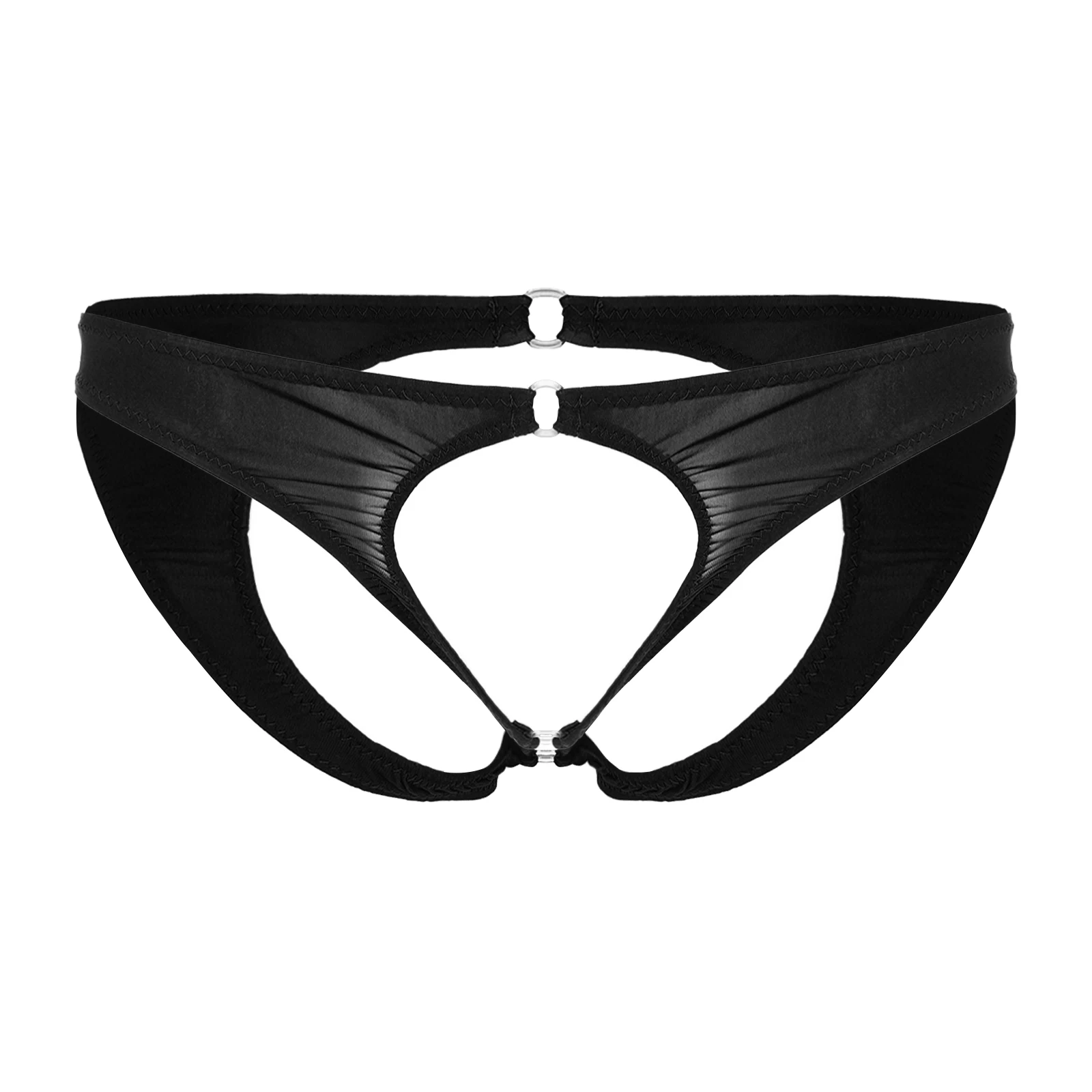 

Mens G-string Briefs Low Rise Thong Panties Sexy Underwear Hollow Out Bulge Pouch Open Butt Lingerie Nightwear Bikini Underpants