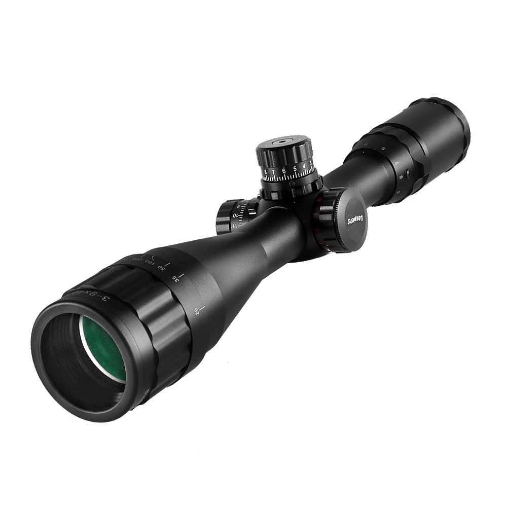 Тактический Оптический прицел LEAPER 3-9X40 оптический с красной зеленой синей точкой