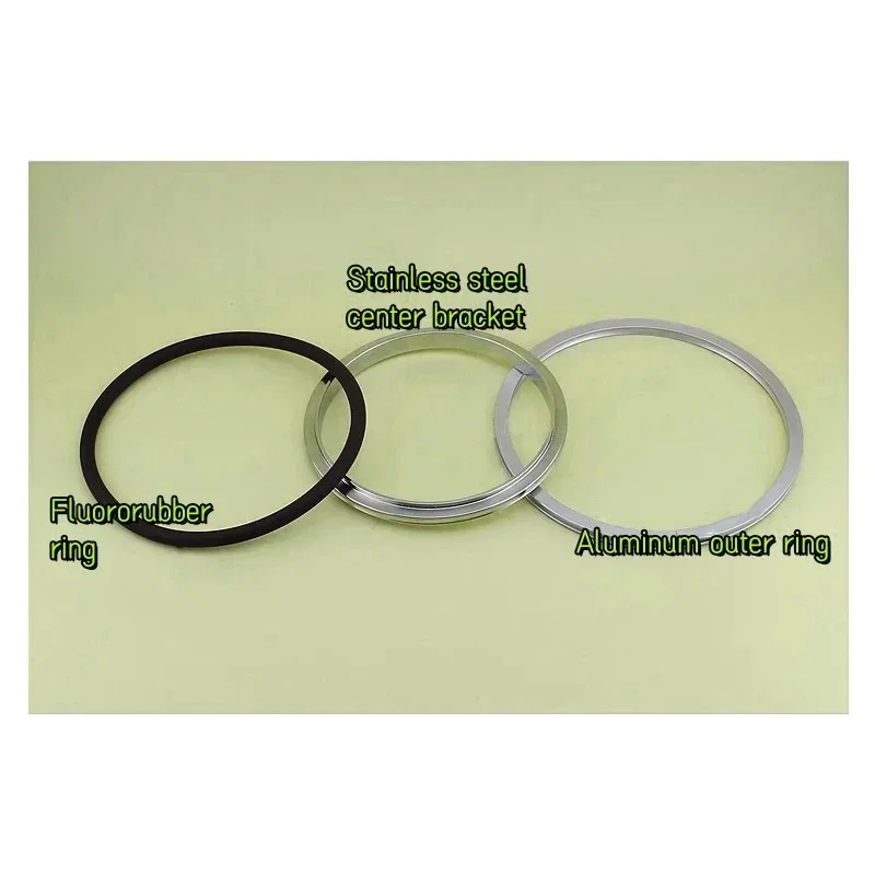 Кронштейн из нержавеющей стали ISO63-ISO250 с фтор-кольцом и алюминиевым внешним