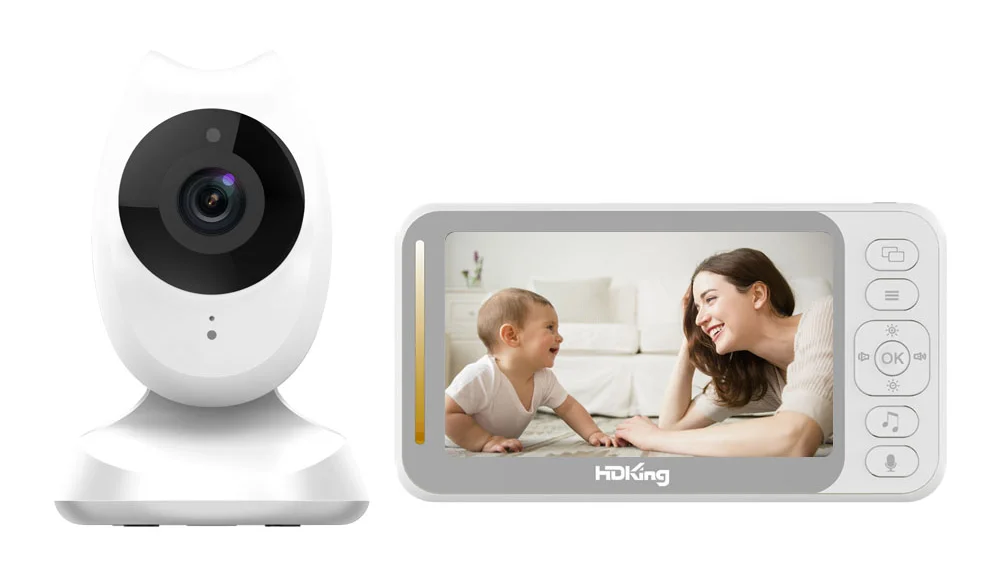 

4.3 Inch Screen HDKing BM02 Wireless Two-way Talk Baby Monitor with Cradle Song