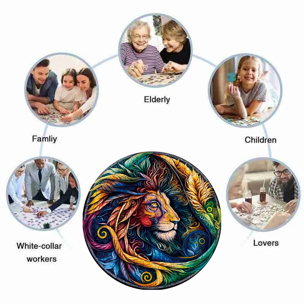 Деревянная головоломка &quotКороль Лев&quot игрушки уникальная деревянная для