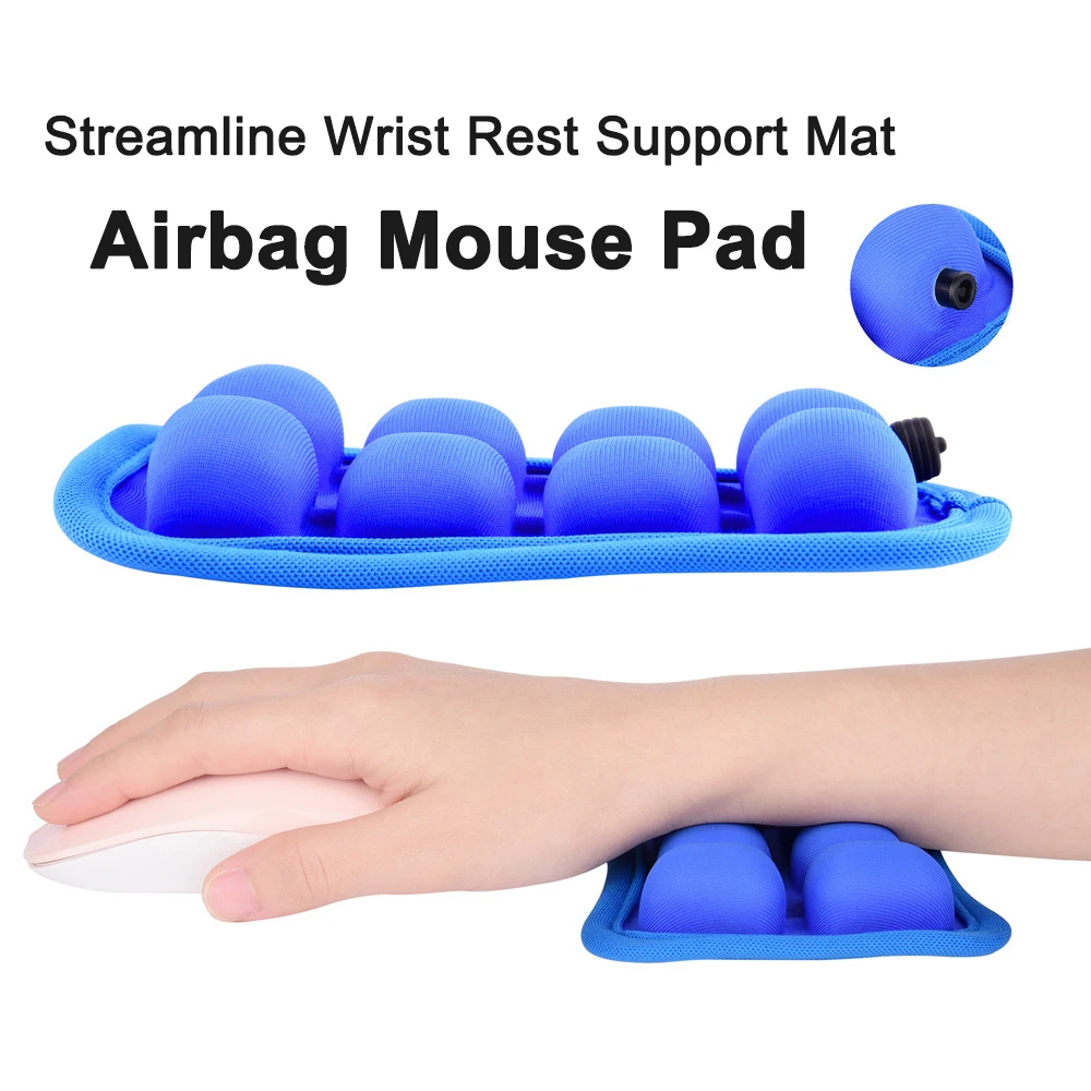 

3D Airbag Wrist Rest Mouse Pad Streamline Non-Slip Support Cushion Gamer Deskmat Keyboard Mat Desk Mousepad For PC Accessories